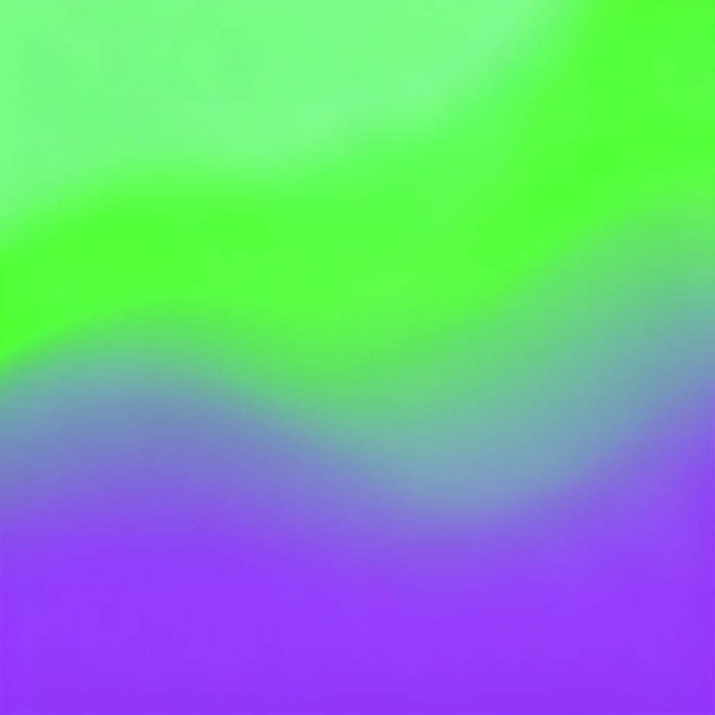 Abstract teal and purple gradient with a rising dark form, calm and community-focused